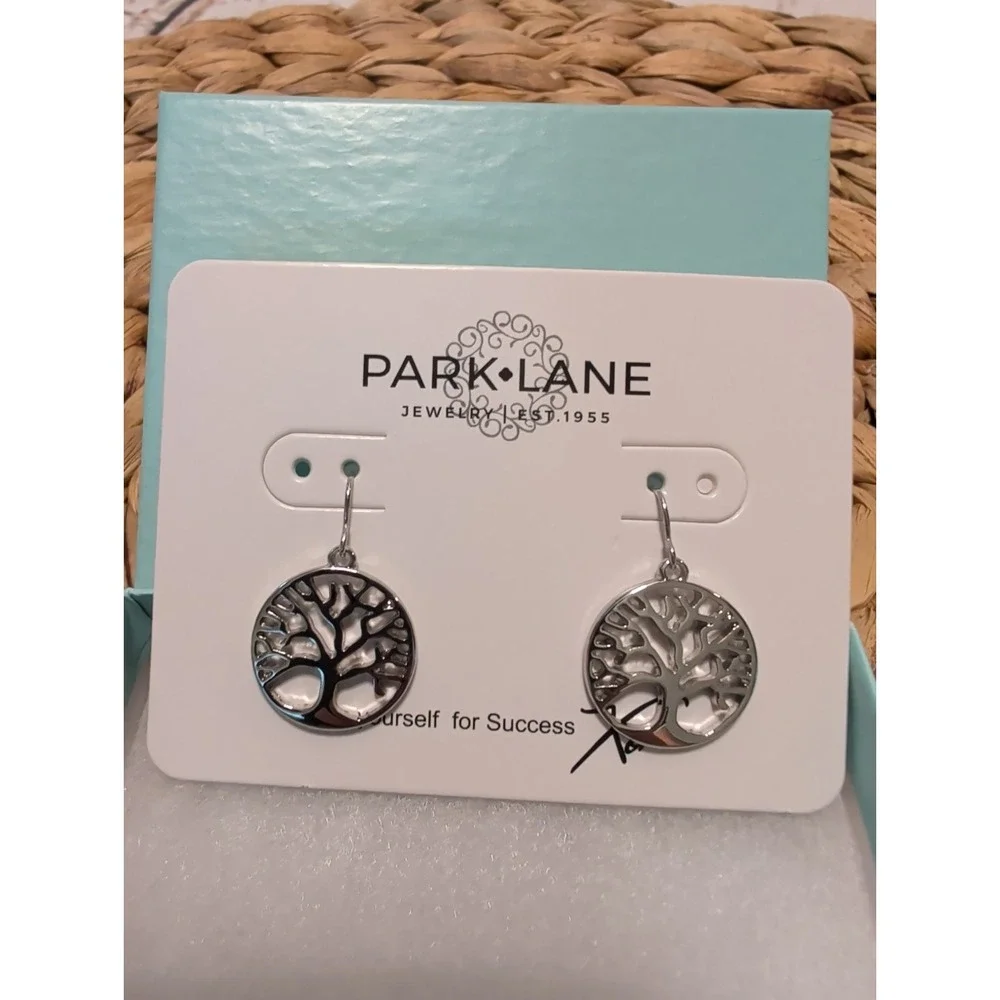 Park Lane Tree Of‎ Life Earrings, Silver Tone NWT